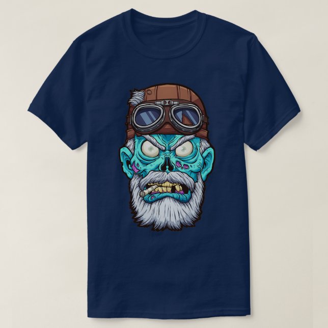 Zombie biker Classic TShirt (Design Front)