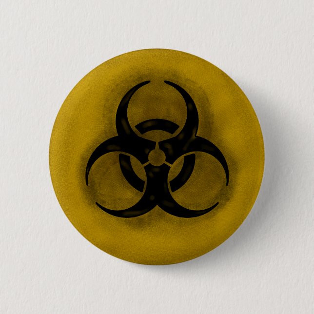 Zombie Biohazard Button (Front)