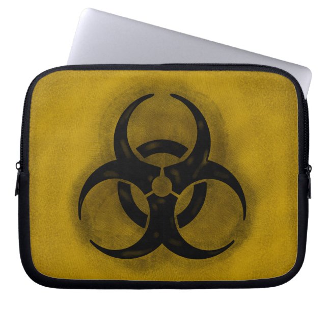 Zombie Biohazard Laptop Sleeve (Front)
