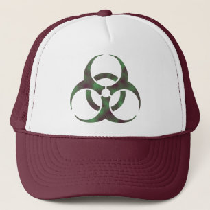 Zombie Biohazard Symbol Trucker Hat