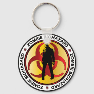 Zombie Biohazard Waste Key Ring
