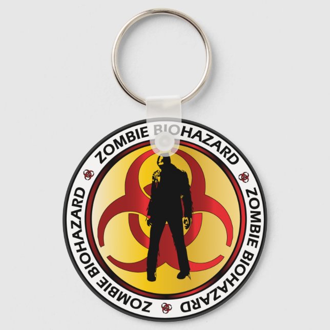Zombie Biohazard Waste Key Ring (Front)
