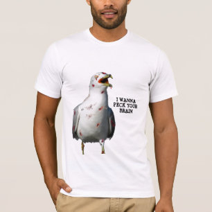 Zombie Bird Wants to Peck Your Brain T-Shirt