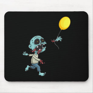 Zombie Birthday Balloon - Funny Cute Zombie Kids A Mouse Pad
