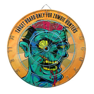 Zombie Birthday Halloween Kids Party Dartboard