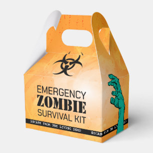 Zombie Birthday Halloween Party Favour Box