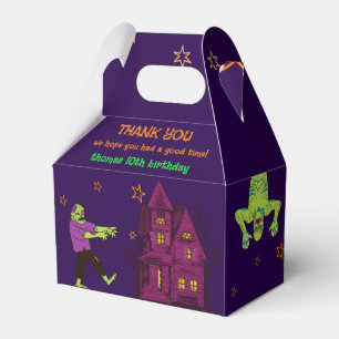 Zombie Birthday Kids Party Favour Box