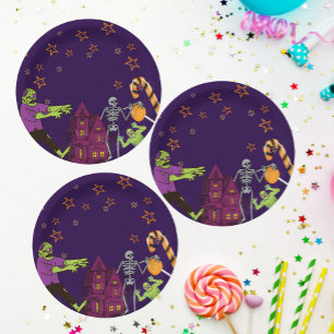 Zombie Birthday Kids Party Paper Plate