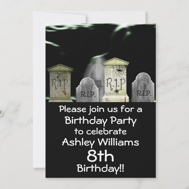 Zombie Birthday Party Invitation (Front)