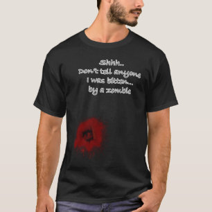 Zombie Bite Halloween Bitten Injury Men Women Kids T-Shirt