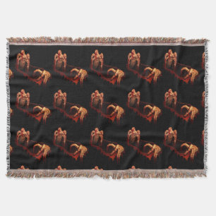 Zombie Blanket Gory Halloween Throw Blankets Decor