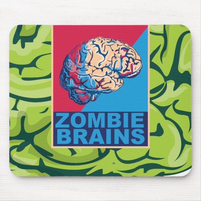 Zombie Brain Mouse Pad (Front)
