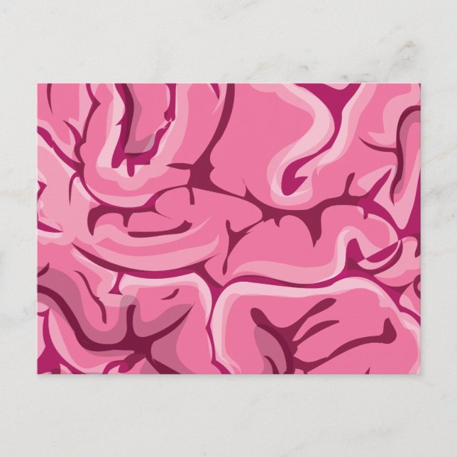 Zombie Brain Postcard (Front)