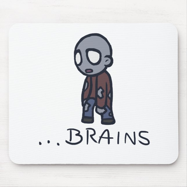 Zombie Brains Mousepad (Front)