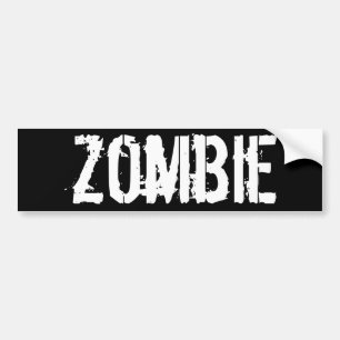 zombie bumper sticker