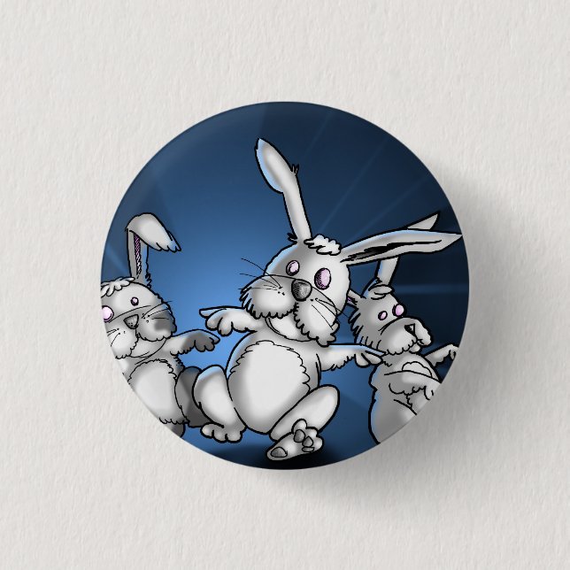 Zombie Bunnies Button (Front)