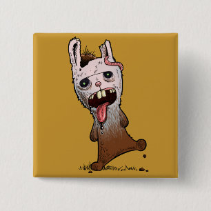 Zombie Bunny button
