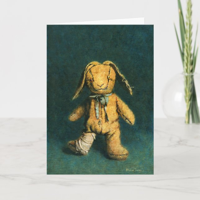 Zombie Bunny Greetings Card (Front)