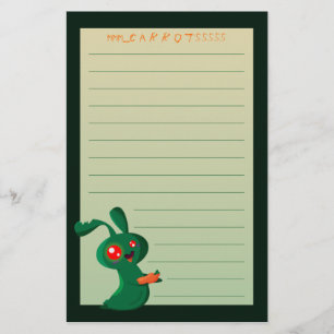 Zombie Bunny Stationery