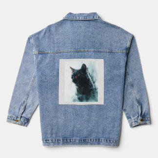 Zombie Cat Apocalypse Denim Jacket