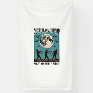 Zombie Chase Shirt Vintage Undead Escape Graphic_1 Banner