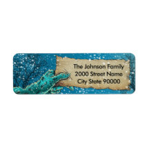 Zombie Christmas Holiday Return Address