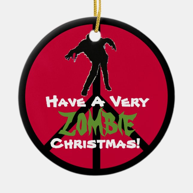 ZOMBIE Christmas Ornament (Front)