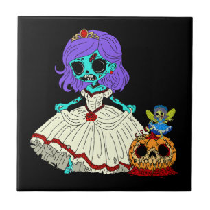 Zombie Cinderella Ceramic Tile