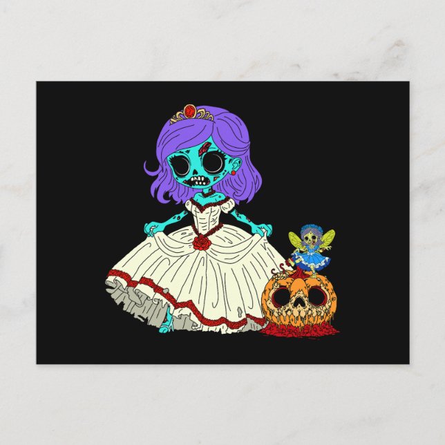 Zombie Cinderella Postcard (Front)