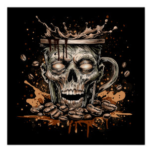 Zombie Coffee Poster