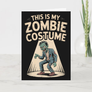 Zombie Costume Card