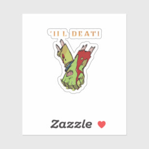 Zombie Couple Till Death Do Us Part Classic Style