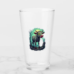 Zombie Cow Apocalypse Glass