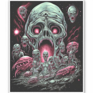 Zombie Creatures Sci-fi Horror Art
