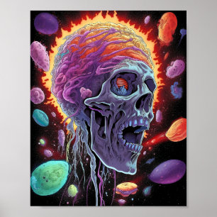 Zombie Creatures Sci-fi Horror Art Poster