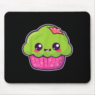 Zombie Cupcake Kawaii Halloween Costume Funny Mouse Pad