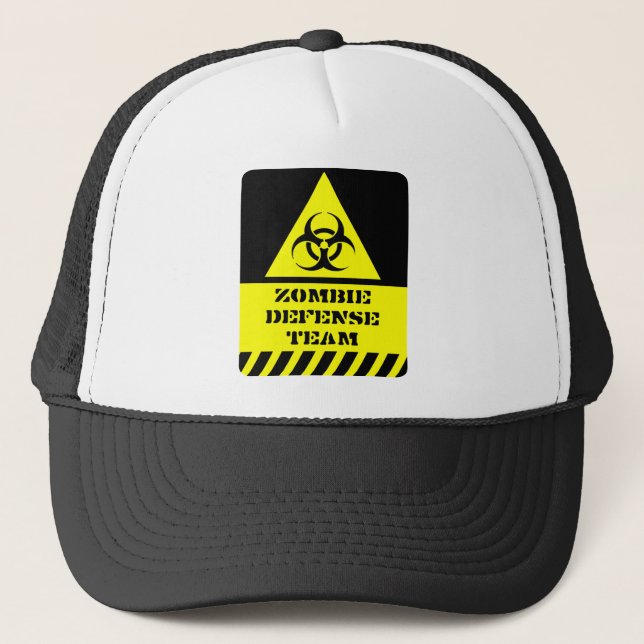 Zombie Defence Team Trucker Hat (Front)