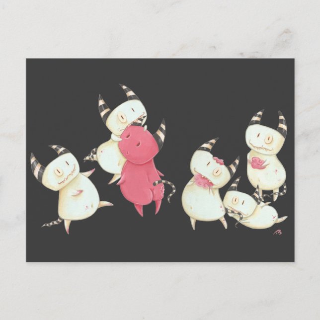 Zombie Devils - Little Devils art ipad case Postcard (Front)