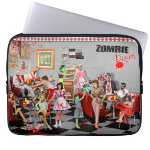 Zombie Diner Laptop Sleeve