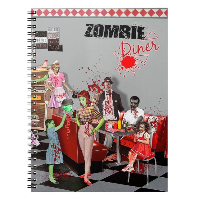  Zombie Diner Notebook (Front)