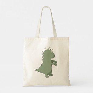 Zombie dino tote bag