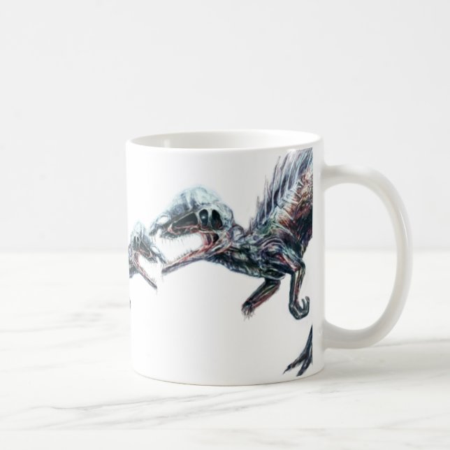 Zombie Dinosaur Mug (Right)