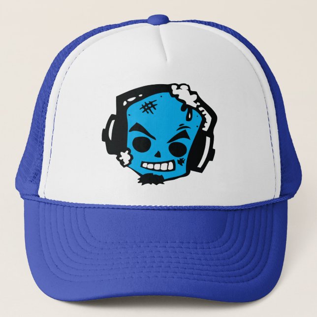 Zombie DJ Trucker Hat (Front)