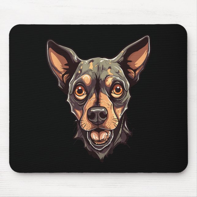 Zombie Dog Design Funny Halloween 2 Mouse Pad (Front)