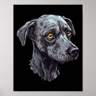 Zombie Dog Design Funny Halloween 3 Poster