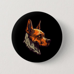 Zombie Dog Design Funny Halloween 6 Cm Round Badge