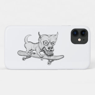 Zombie Dog , My little Lovely Dog on Skateboard iPhone 11 Case
