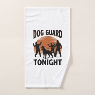 Zombie Dog Patrol Vintage Halloween Shirt_1 Hand Towel