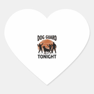 Zombie Dog Patrol Vintage Halloween Shirt_1 Heart Sticker