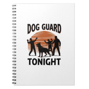 Zombie Dog Patrol Vintage Halloween Shirt_1 Notebook